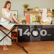 Bolero DressCode 10410 Inverter Steel A Lavadora de carga frontal steel de 10 kg de capacidad y 1400 rpm, Clase A-10%, 16 programas, Motor Inverter Plus, SteamMax, Drum Clean, Allergy Care, Diamond Care, Delay Start, Stop&Go, programa ECO y KidLock