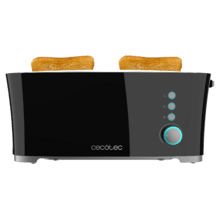 Toast&Taste Extra Double B Tostapane da 2 litri a doppia fessura, con 1350 W di potenza e 7 posizioni di tostatura, funzione di scongelamento e funzione di riscaldamento. Sistema extra-sollevamento, ampio vassoio raccogli briciole e foro raccolta cavi