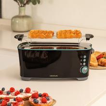 Toast&Taste Extra Double B Torradeira de pão 2L de dupla abertura, com 1350 W de potência e 7 posições de tostagem, função de descongelação e função de reaquecimento. Sistema extra-lift, bandeja larga para migalhas e orifício para coleta de cabos