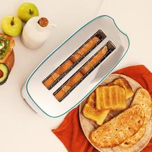 Toast&Taste Extra Double W Torradeira de pão 2L de dupla abertura, com 1350 W de potência e 7 posições de tostagem, função de descongelação e função de reaquecimento. Sistema extra-lift, bandeja larga para migalhas e orifício para coleta de cabos