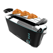 Toast&Taste Extra B Tostapane con capacità per due toast. Include porta muffin. 1000 W di potenza e 7 posizioni di tostatura, funzione di scongelamento e funzione di riscaldamento. Sistema extra-sollevamento, ampio vassoio raccogli briciole e foro raccolta cavi