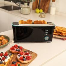 Toast&Taste Extra B Toaster für 2 Toastbrote. Inklusiv Brötchenaufsatz 1000 W Leistung und 7 Bräunungsstufen, Aufwärmen und Auftauen. Zusätzliches Hebel-System, große Krümelschublade und Kabelaufbewahrung.