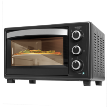 Mini-four avec pierre à pizza Bake&Toast 570 4Pizza. 1500 W, mini four électrique multifonction, cuisson par convection, éclairage intérieur, porte double vitrage