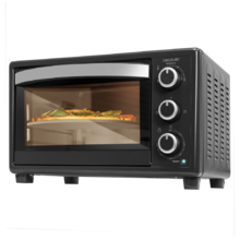 Horno Sobremesa con piedra para pizza Bake&Toast 570 4Pizza. 1500 W, Elektrischer Multifunktions-Tischbackofen, Konvektionsgaren, Innenbeleuchtung, Doppeltür aus Glas