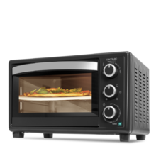Forno a convezione con pietra per pizza Bake&Toast 570 4Pizza. 1500 W, fornetto elettrico multifunzione, cucina a convezione, luce interna, sportello a doppio vetro