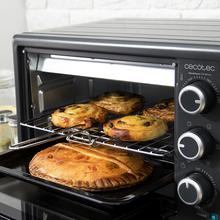 Mini-four avec pierre à pizza Bake&Toast 570 4Pizza. 1500 W, mini four électrique multifonction, cuisson par convection, éclairage intérieur, porte double vitrage