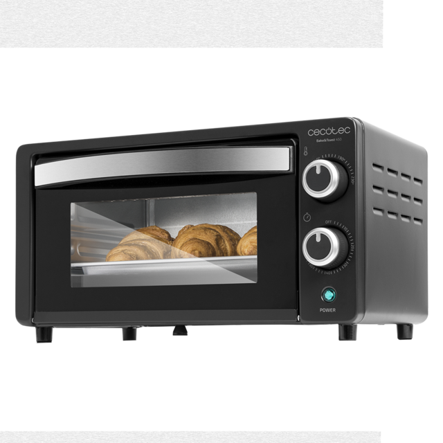 Bake&Toast 450 - Fornetto, capacità 10 litri, 1000 W, temperatura fino 230ºC e Tempo fino a 60 Minuti, perfetto per panini e prodotti da forno, 10 litri di capacità.