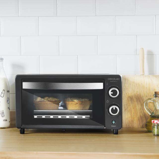 Bake&Toast 450 - Mini-four avec 1000 W, capacité de 10 litres, température jusqu'à 230 °C et minuterie jusqu'à 60 minutes. Il est parfait pour panini et viennoiserie.