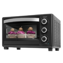 Bake'n Toast 550. Horno Sobremesa Eléctrico de 1500 W, Capacidad 23 L, 3 Modos, Temporizador hasta 60 minutos, Temperatura regulable hasta 230ºc