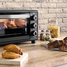 Bake'n Toast 550. Horno Sobremesa Eléctrico de 1500 W, Capacidad 23 L, 3 Modos, Temporizador hasta 60 minutos, Temperatura regulable hasta 230ºc