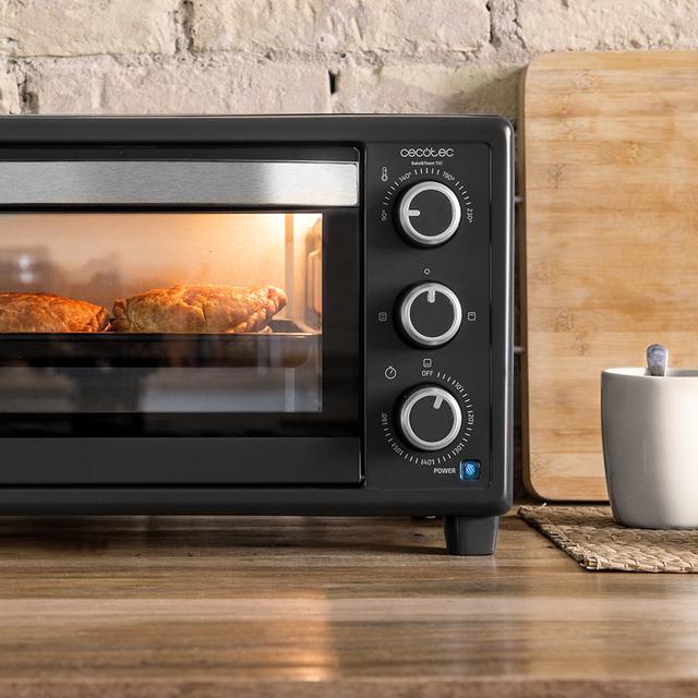 Bake&Toast 550 Tischbackofen 23 Liter Fassungsvermögen, 1500 W, 3 Modi, Temperatur bis zu 230ºC, Doppeltür aus Glas