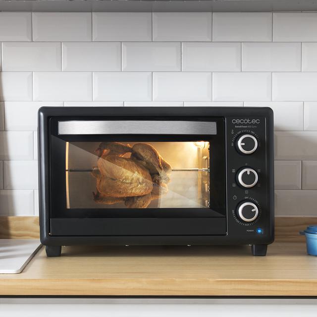 Bake&Toast 650 Gyro. Horno Sobremesa de Convección de 1500 W, 30 Litros, 5 Modos, Temperatura hasta 230ºC, Temporizador 60 Minutos