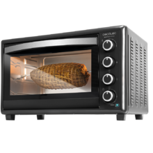 Bake&Toast 750 Gyro - Mini-four avec 46 L de capacité, 2000 W, 12 modes, température jusqu'à 230 °C, minuterie jusqu'à 60 minutes et accessoire rôtissoire avec pinces. 37 x 57 x 39 cm.