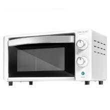 Bake&Toast 490. Horno Sobremesa de 1000 W, Capacidad 10 l, Temperatura hasta 230ºC, Temporizador hasta 60 Min, Perfecto para Panini y Bollería, Incluye Bandeja Recogemigas, Blanco