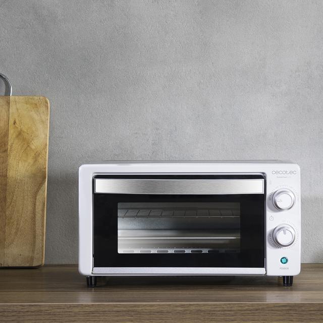 Bake&Toast 490 Tischbackofen 1000 W, 10 Liter Fassungsvermögen, Temperatur bis zu 230°C, Timer bis zu 60 Minuten, Perfekt für Backwerk, inklusive Krümelschublade