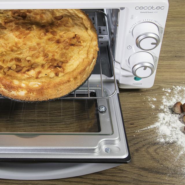 Fornetto Bake&Toast 490. 1000 W, capacità 10 litri, temperatura fino a 230ºC, timer fino a 60 minuti, include vassoio raccoglibriciole, perfetto per panini e prodotti da forno