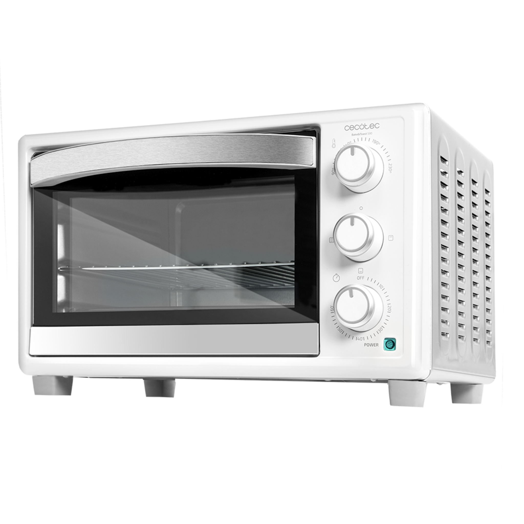 Bake&Toast 590 Tischbackofen 1500 W, 23 Liter Fassungsvermögen, Temperatur bis zu 230°C, Timer bis zu 60 Minuten, 3 Kochmodi, inklusive Krümelschublade