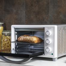 Bake&Toast 590. Horno Sobremesa de 1500 W, Capacidad de 23 litros, Temperatura hasta 230ºC, Temporizador hasta 60 Minutos, 3 Modos de cocción, Incluye Bandeja Recogemigas