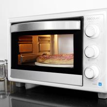 Mini-four avec pierre à pizza Bake&Toast 610 4Pizza. 1500 W, mini four électrique multifonction, cuisson par convection, éclairage intérieur, porte double vitrage