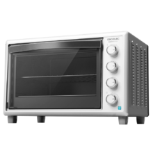 Bake&Toast 890 Gyro.Horno de sobremesa de 2200 W, Capacidad 60 litros, Cocina por convección, 12 Funciones, Incluye Rustidor Giratorio, Luz interior, Puerta de doble cristal