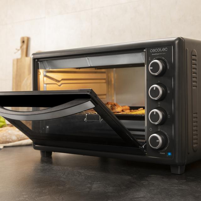 Tischbackofen Bake&Toast Gyro 850. Fassungsvermögen 60 Liter, 12 Funktionen, Leistung 2200 W, inklusive Drehbarer Drehspieß.