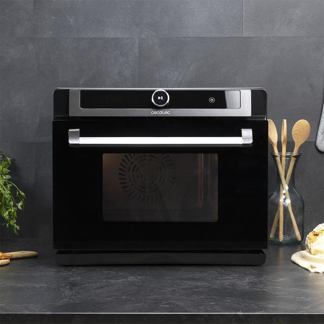 Four à vapeur Bake&Steam 4000 Combi Gyro. 2400 W, four 3 en 1 : 3 modes de cuisson : vapeur, convection et friteuse à air, capacité de 40 litres, 7 fonctions