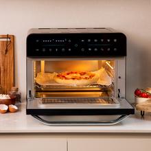 Bake&Fry 2500 Touch. Horno Freidora de Aire Caliente de 1800 W, Convección, 25 Litros, Pantalla Táctil, 12 Funciones, Temperatura regulable hasta 230º, Temporizador, Negro