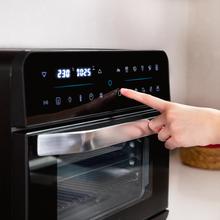 Bake&Fry 2500 Touch. Forno-Fritadeira de ar quente de 1800 W, Convecção, 25 litros, Ecrã Tátil, 12 funções, Temperatura ajustável até 230 ˚C, Temporizador, Preto