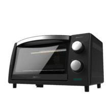 Forno da tavolo 10 L Bake&Toast 1000 Black. 800 W, stufe al quarzo, timer, temperatura regolabile, sportello a doppio vetro e finiture in acciaio inox