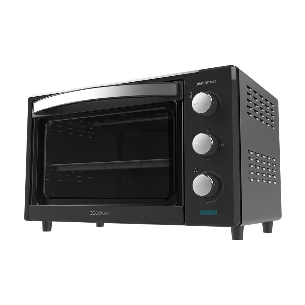Tischbackofen Bake&Toast 2400 Black  1500 W, 3 Heizmodi, Zeitschaltuhr, einstellbare Temperatur, doppelt verglaste Tür und Edelstahlausführungen