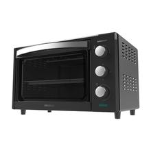 Bake&Toast 2400 Black. Mini-Forno multifunções 24 L de 1500 W, 3 modos de aquecimento, temporizador, temperatura ajustável, porta de vidro dupla e acabamentos em aço inoxidável