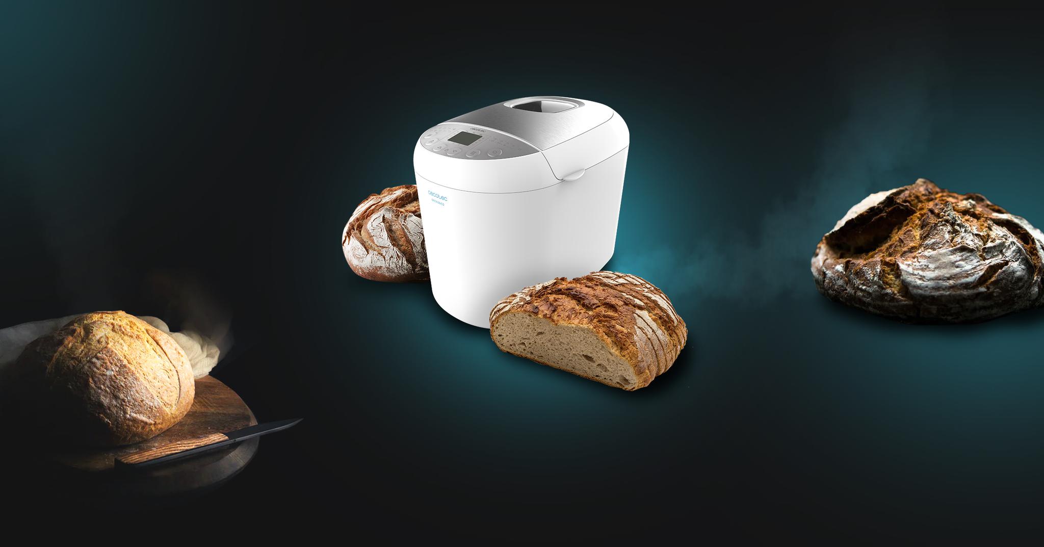 Immagine in primo piano del prodotto Macchina del pane Bread&Co 1000 Delicious