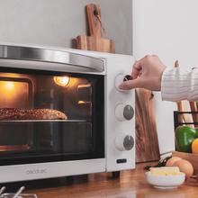 Horno de sobremesa 24 L Bake&Toast 2400 White. 1500 W, 3 modalità di riscaldamento, Timer, Temperatura regolabile, sportello a doppio vetro, finiture in Acciaio laccato