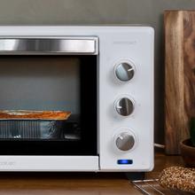 Bake&Toast 2800 White. Horno de Sobremesa de Convección 28 L de1600 W, Multifunción, 6 Modos de Calor, Temporizador, Temperatura regulable, Puerta de Doble Cristal, Acero Lacado