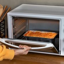 Bake&Toast 2800 White. ‌Mini-forno de conveção de 28L, 1600 W, Multifunções, 6 modos de aquecimento, Temporizador, Temperatura ajustável, Porta dupla de vidro, Aço lacado