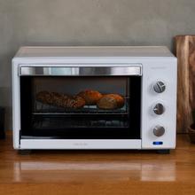 Mini forno elettrico a convezione 28 L Bake&Toast 2800 White. 1600 W, Multifunzione, 6 modalità di riscaldamento, Timer, Temperatura regolabile, sportello a doppio vetro, Acciaio laccato