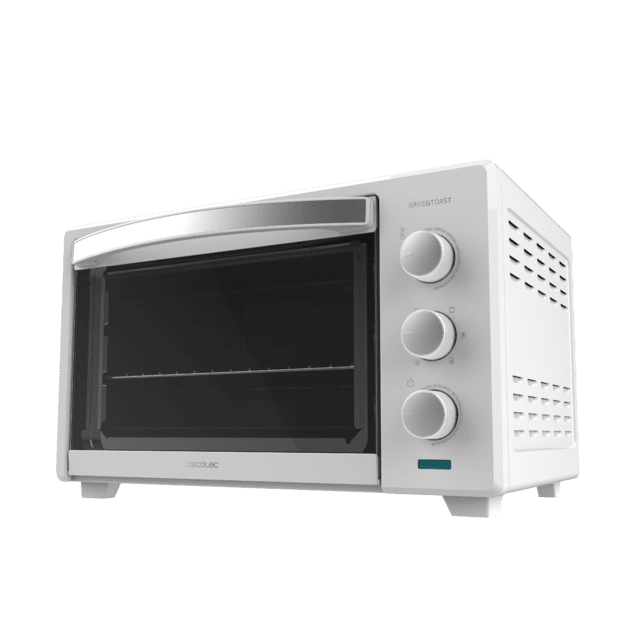 Mini forno elettrico a convezione 28 L Bake&Toast 2800 White. 1600 W, Multifunzione, 6 modalità di riscaldamento, Timer, Temperatura regolabile, sportello a doppio vetro, Acciaio laccato