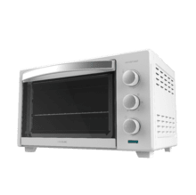 Mini-four à convection de 28 L Bake&Toast 2800 White. 1600 W, multifonction, 6 modes de chaleur, minuterie, température réglable, porte avec double verre, acier laqué.