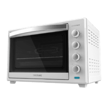 Forno da tavolo a convezione Bake&Toast 6000 White Gyro. 2000 W, capacità 60 L, 12 funzioni combinabili, spiedo giratorio, doppia porta in vetro, acciaio laccato bianco