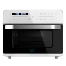 Bake&Fry 2500 Touch Weißer Heißluftfritteusen-Backofen. 1800 W, Fassungsvermögen 25 L, Konvektion, Touchscreen, 12 voreingestellte Funktionen, Timer, Weiß