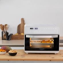 Bake&Fry 2500 Touch White. Horno Freidora de Aire Caliente con 1800 W, Capacidad 25 L, Convección, Pantalla Táctil, 12 Funciones preestablecidas, Temporizador, Blanco