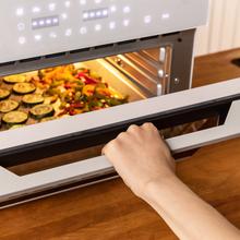 Bake&Fry 3000 Touch Weißer Heißluftfritteusen-Backofen. 1800 W, Fassungsvermögen 30 L, Konvektion, Touchscreen, 18 voreingestellte Funktionen, Timer, Weiß