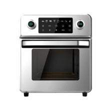 Mini-four à air chaud Bake&Fry Touch. 1700 W, capacité 14 litres, convection, écran tactile, 9 fonctions, acier inoxydable, température réglable.