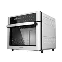 Mini-four friteuse à l’air chaud, cuisson par convection, 30 litres de capacité et 1600 W de puissance.