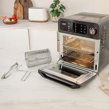 ‌Bake&Fry 1500 TouchForno fritadeira de ar quente, com convecção, 15 litros de capacidade e 1700 W de potência e ecrã tátil. Inclui amplo kit de acessórios.