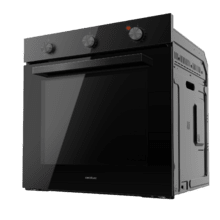 Bolero Hexa C136000 Glass Black Time A Horno Integrable de 77 L de capacidad, 4 funciones, Timer, 2800 W.