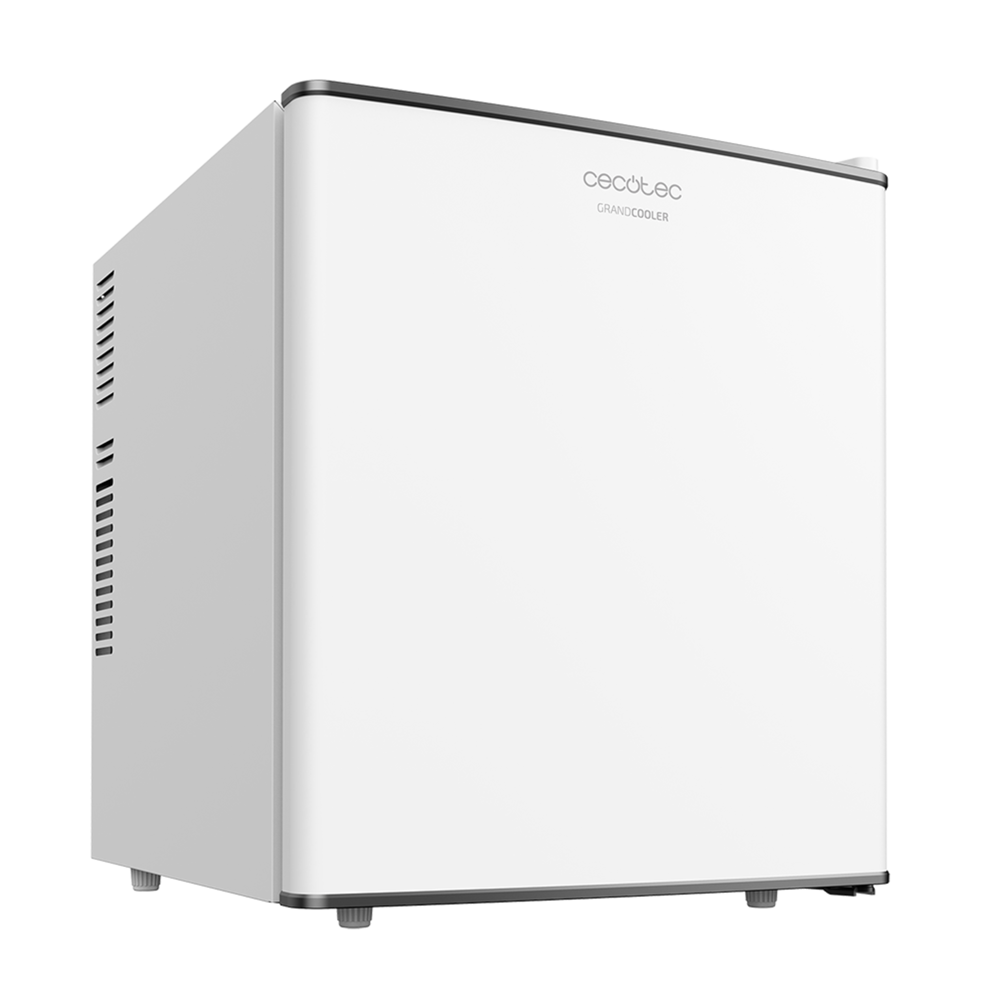 Minibar GrandCooler 10000 Silent White da 46 l di capacità, efficienza energetica A+, tecnologia termoelettrica, silenzioso, con luce LED interna e sistema Auto Defrost.