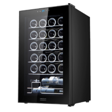 GrandSommelier 24000 Black Compressor Weinkühlschrank 24 Flaschen, Kompressor, garantierte hohe Leistung, einstellbare Temperatur und LED-Innenbeleuchtung.