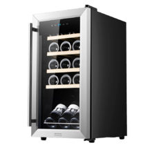 GrandSommelier 15000 INOX Compressor Weinkühlschrank. 15 Flaschen, Kompressor, garantierte hohe Leistung, einstellbare Temperatur und LED-Innenbeleuchtung.