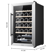 GrandSommelier 24000 Inox Compressor Vinoteca 24 botellas Cecotec